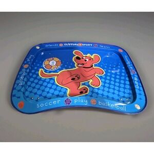 Clifford The Big Red Dog Metal Folding Snack Lap Play Tray 2003 Vintage